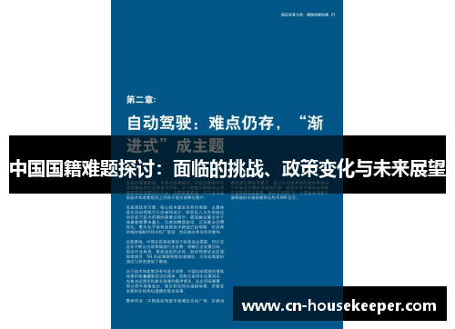 中国国籍难题探讨：面临的挑战、政策变化与未来展望